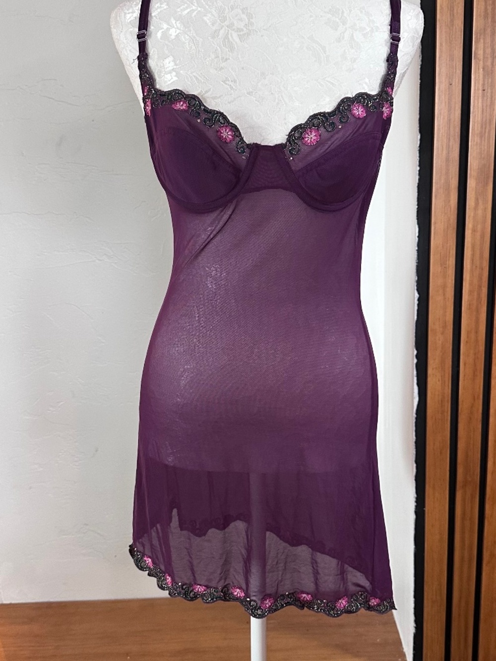 Purple playboy babydoll size small